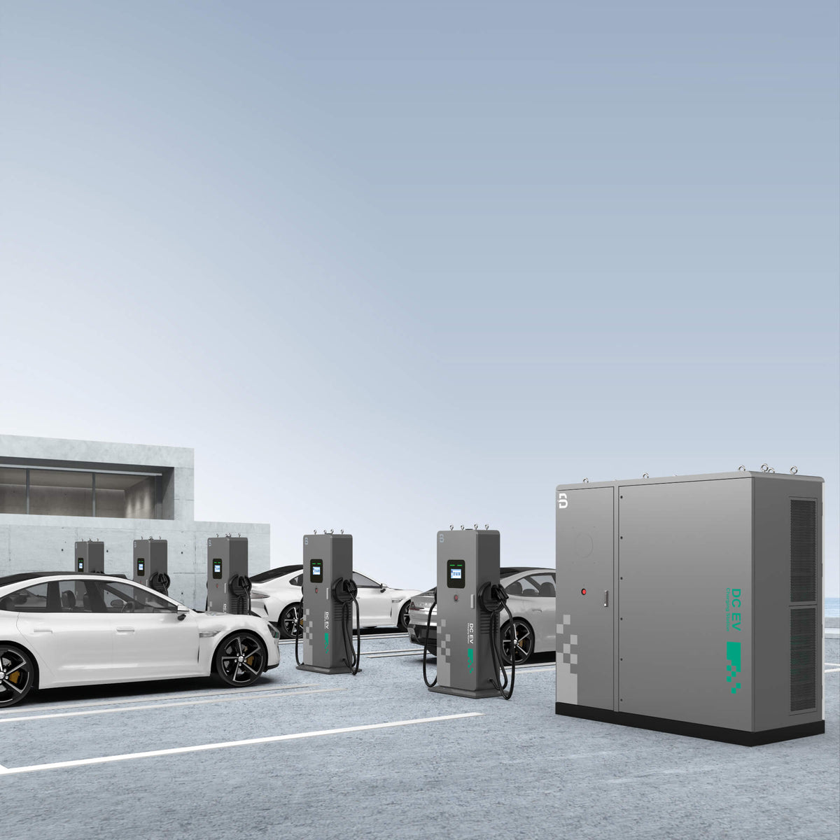Sistem DC modular BENY BSDC600-250D5, 600 kW, 5 dispensere
