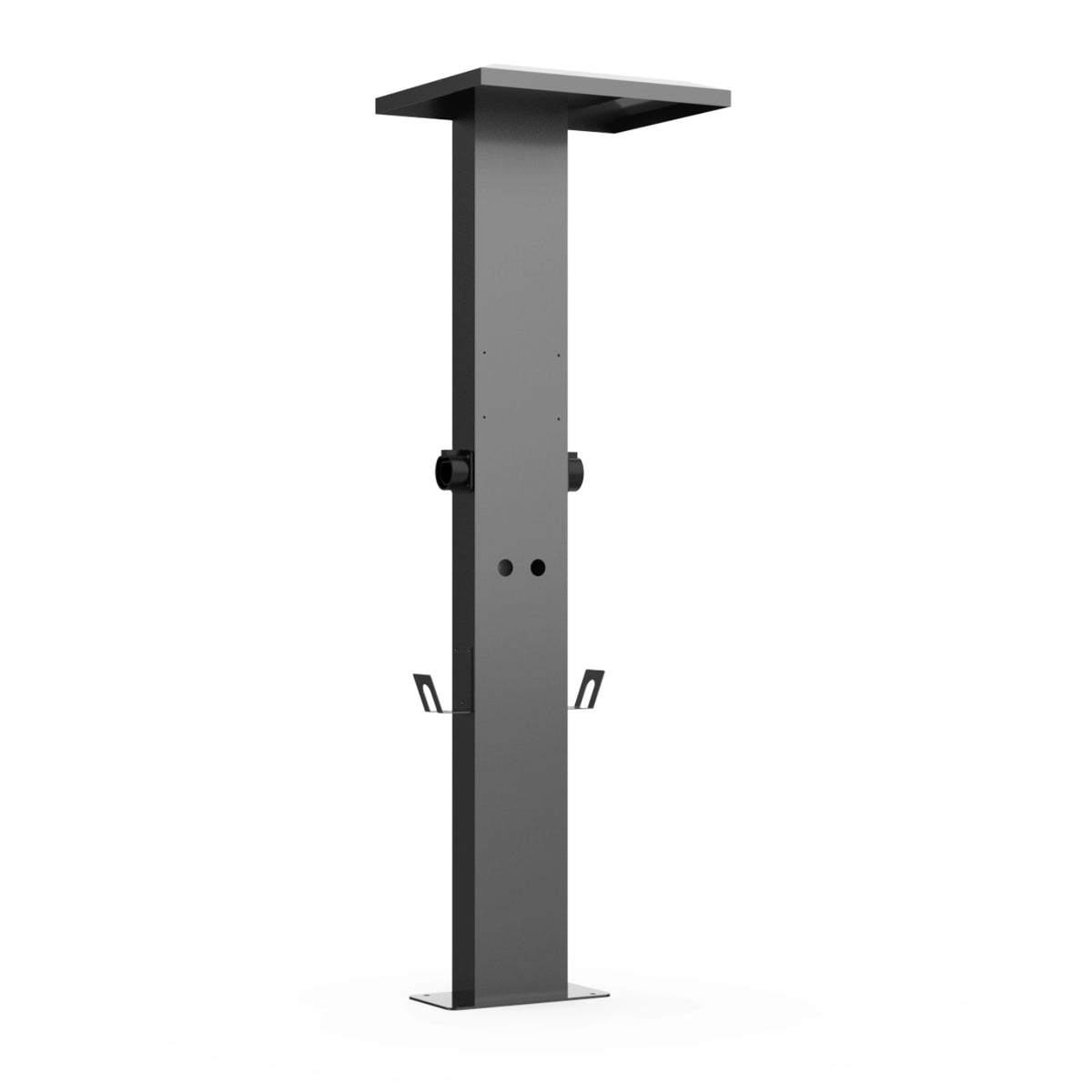 Stâlp de montaj dublu BENY BP-05-06-08 pentru 2 stații EV, 1,7 m