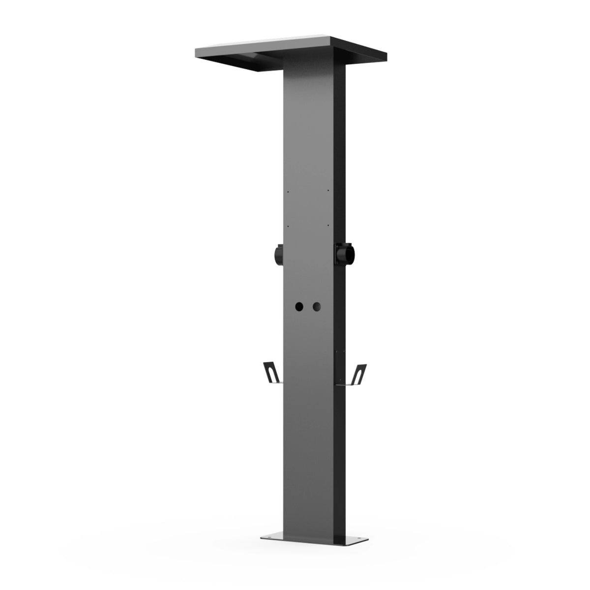 Stâlp de montaj dublu BENY BP-05-06-08 pentru 2 stații EV, 1,7 m
