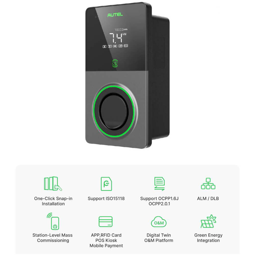 Stație de încărcare AC Autel MaxiCharger A07 7,4 kW
