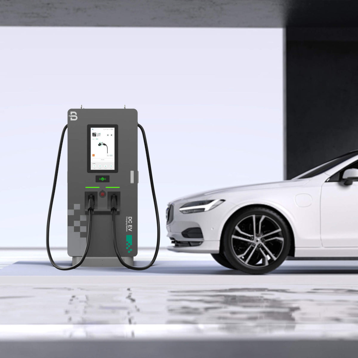 Stație de încărcare rapidă DC BENY BDC 60–240 kW, 2 conectori